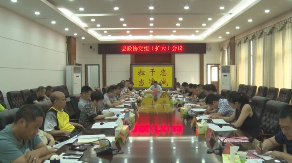 县政协召开党组（扩大）会议
