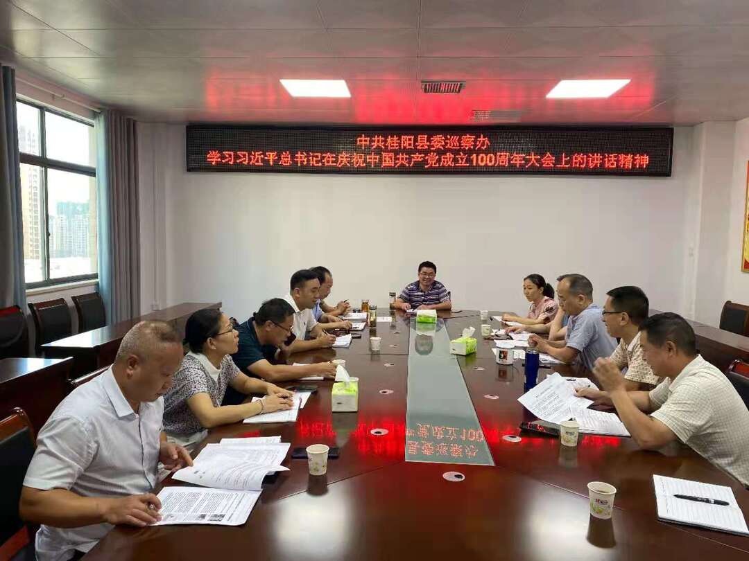 县委巡察机构学习贯彻习近平总书记“七一”重要讲话精神