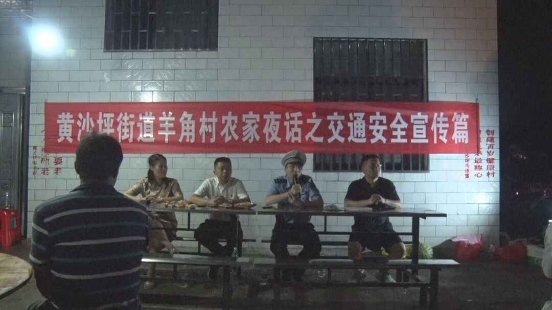 整治交通问题顽瘴痼疾进行时：县交警大队开展“农家夜话”道路交通安全宣传活动