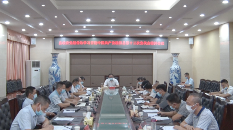 县政府党组传达学习贯彻中国共产党桂阳县第十三次代表大会精神会议召开  突出“五个强化”贯彻好党代会精神