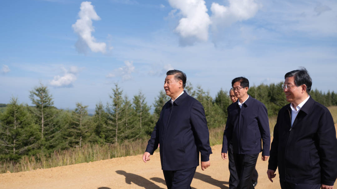 习近平在塞罕坝机械林场考察调研