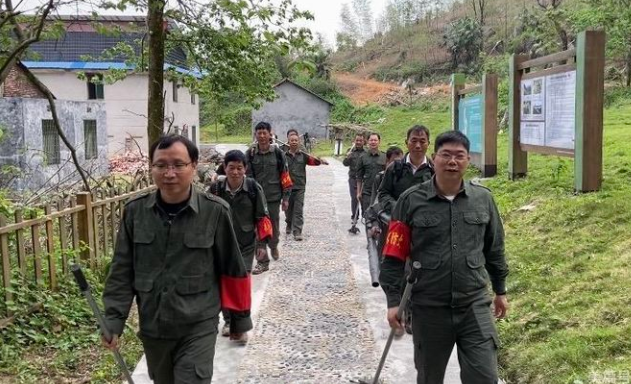 南方红豆杉省级自然保护区管理站举行森林防火演练活动