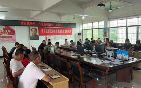 塘市镇：高举红色旗帜 党员冲锋在前筑牢防汛“安全堤”