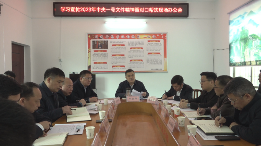 巫初华到基层宣讲2023年中央一号文件精神暨对口帮扶现场办公  保安全 守底线 促发展 全力助推乡村振兴