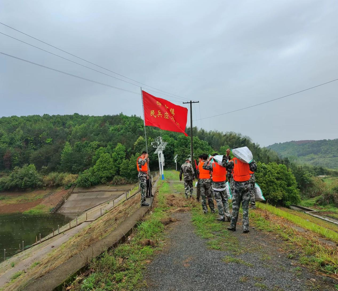 桂阳县樟市镇:开展“基干民兵防汛应急演练”