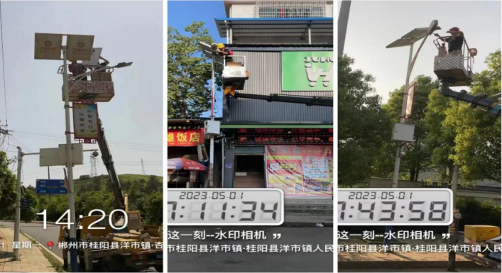 洋市镇：路灯微微光 温暖回家路