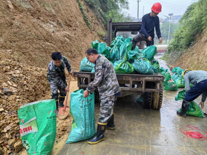 塘市镇：干群齐心清理道路滑坡 保障群众出行安全