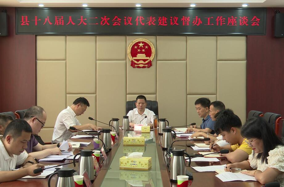 我县召开十八届人大二次会议代表建议督办工作座谈会
