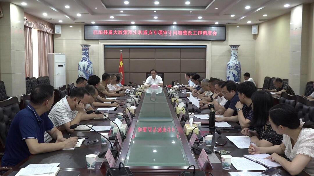 我县召开重大政策落实和重点专项审计问题整改工作调度会