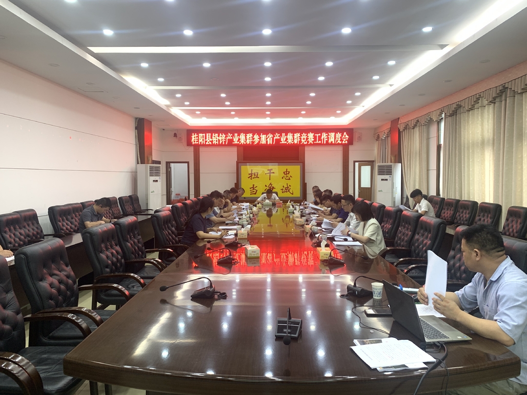我县召开铅锌产业集群参加省专业集群竞赛工作调度会