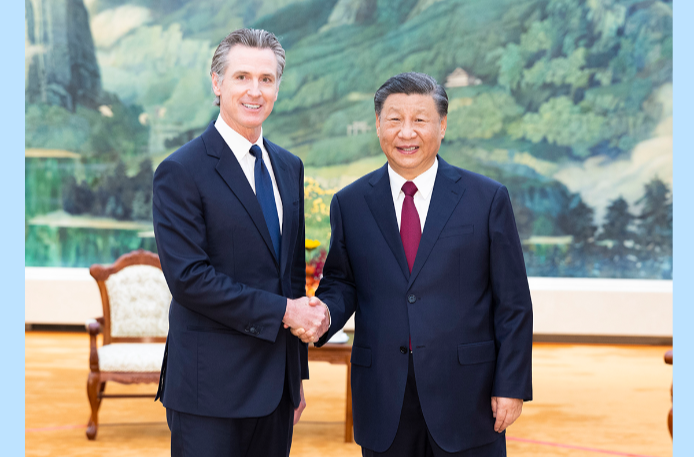 第一观察｜习近平主席会见美国加州州长，谈到这三个关键词