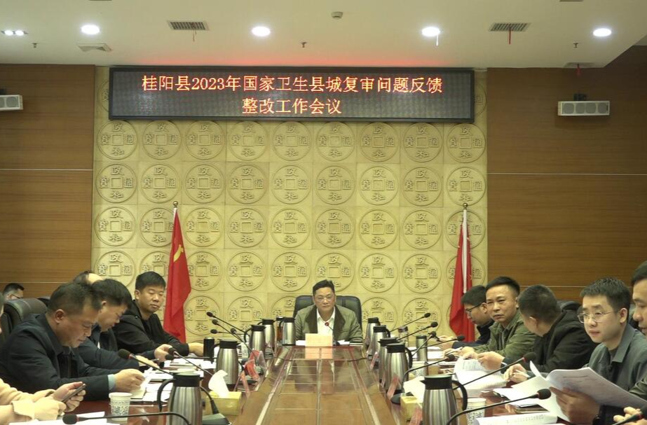 我县召开2023年国家卫生县城复审问题反馈整改工作会议