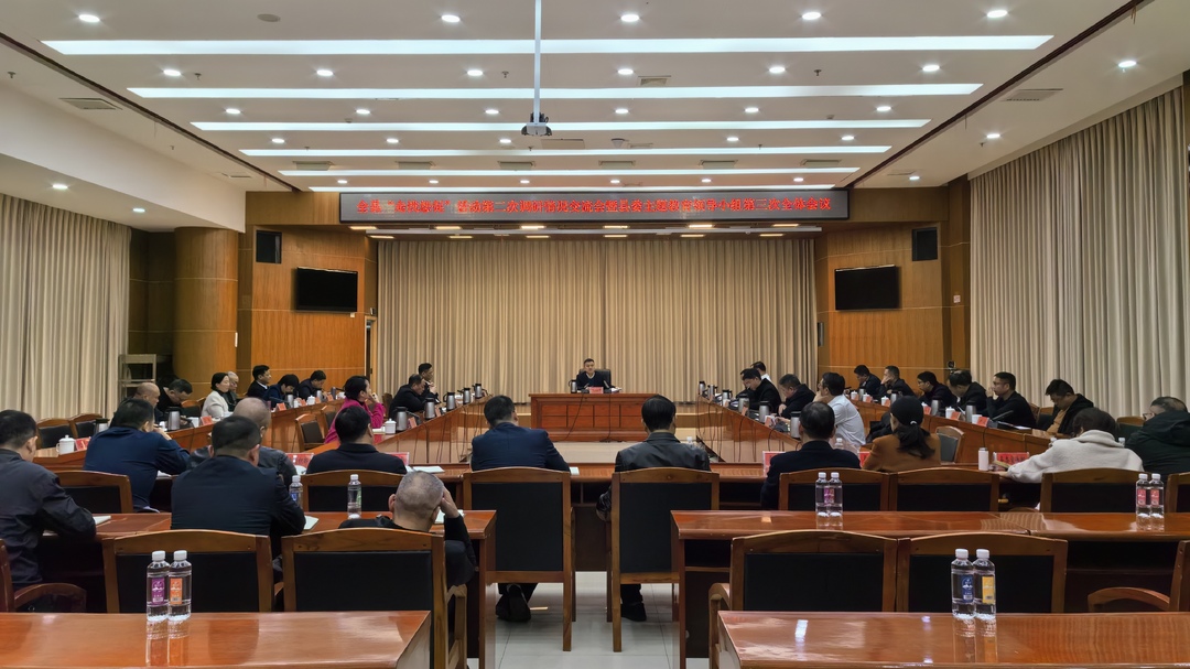 学思想 强党性 重实践 建新功|全县“走找想促”活动第二次调研情况交流会暨县委主题教育领导小组第三次全体会议召开
