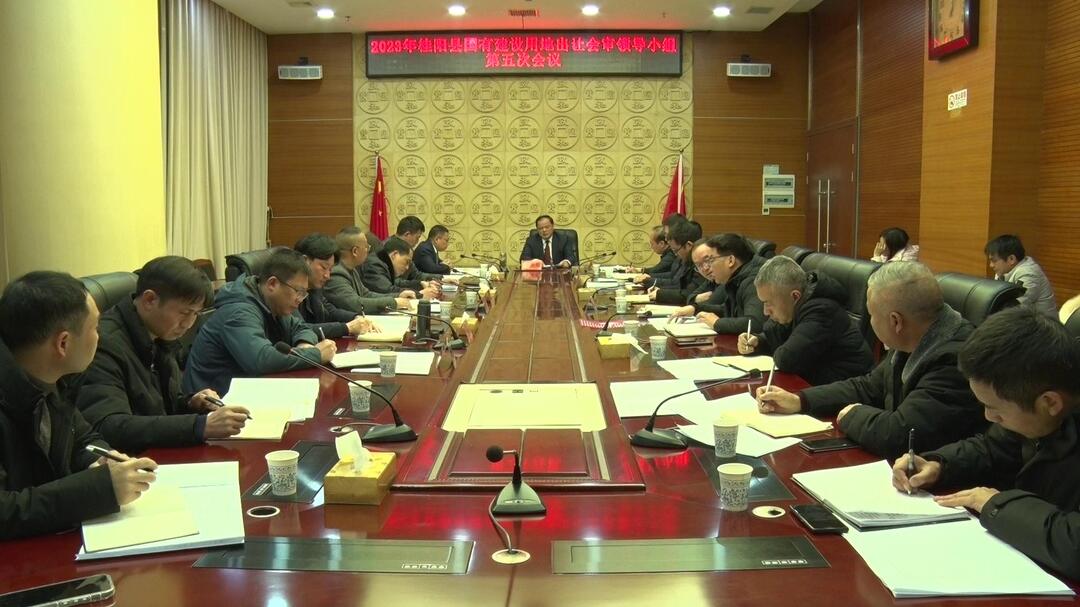 2023年县国有建设用地出让会审领导小组第五次会议召开 | 加大土地出让力度  盘活存量资产
