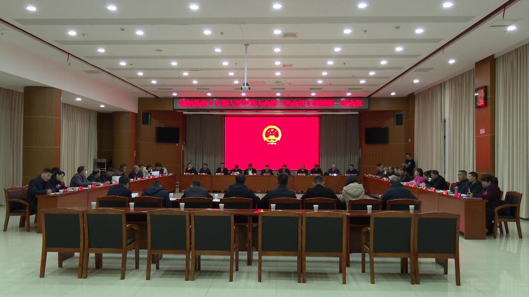 聚焦两会 | 县第十八届人民代表大会第三次会议主席团第一次会议召开