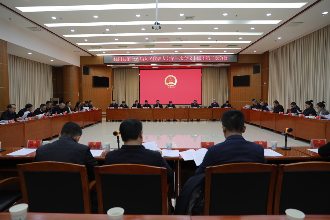 聚焦两会 | 县十八届人民代表大会第三次会议举行主席团第三次会议