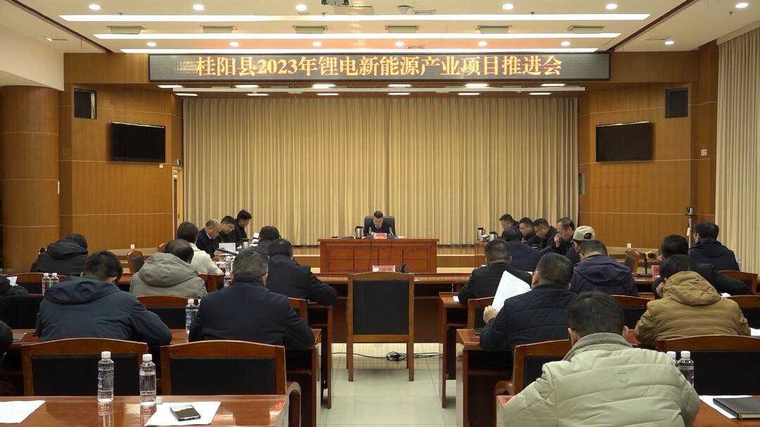 我县召开2023年锂电新能源产业项目推进会  深化认识 加快进度 推动项目早日建成投产达效