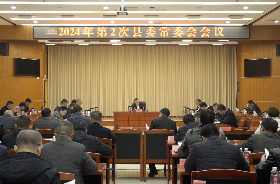 巫初华主持召开2024年第2次县委常委会会议