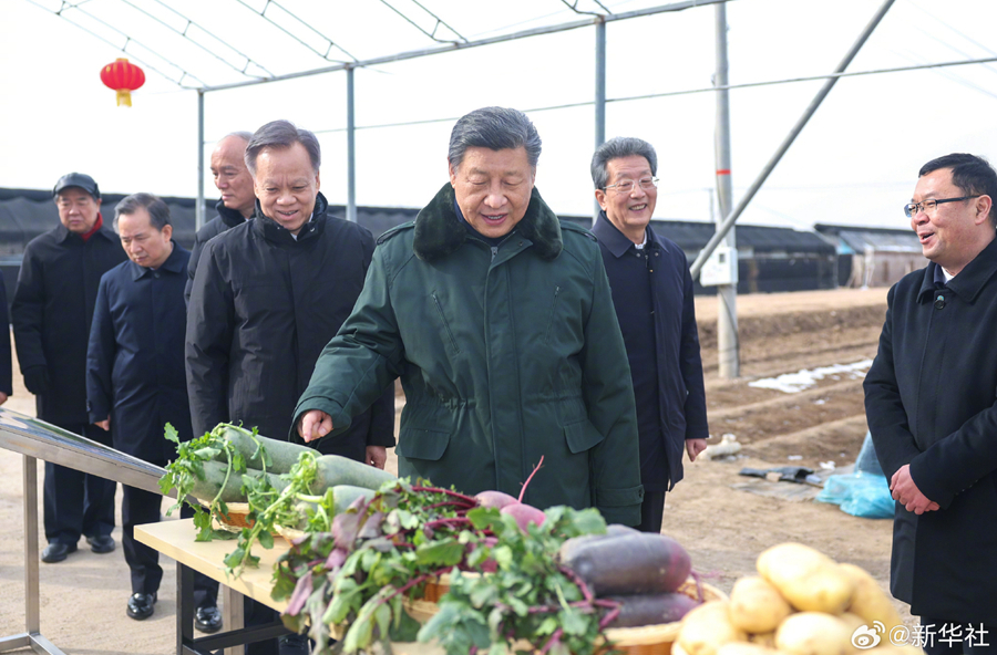 习近平春节前夕在天津看望慰问基层干部群众