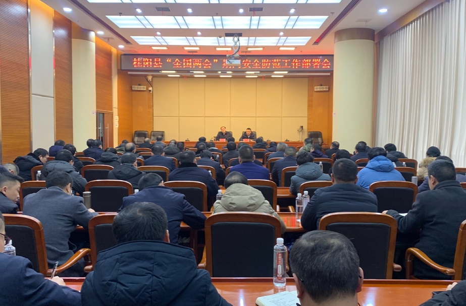 【快讯】桂阳县“全国两会”期间安全防范工作部署会召开