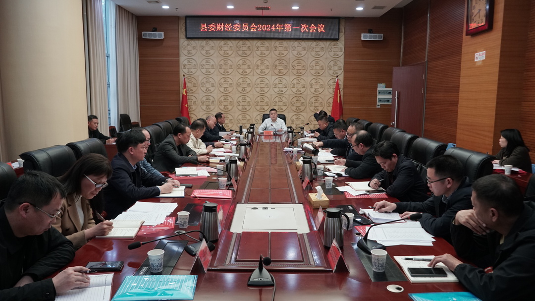 巫初华主持召开县委财经委员会2024年第一次会议  鼓足干劲积极作为 全力推动财经工作高质量发展