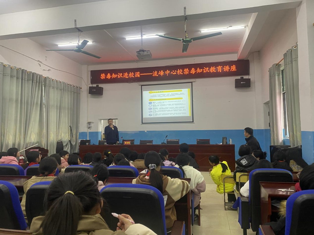 流峰镇：禁毒知识进校园   守护青春不“毒”行