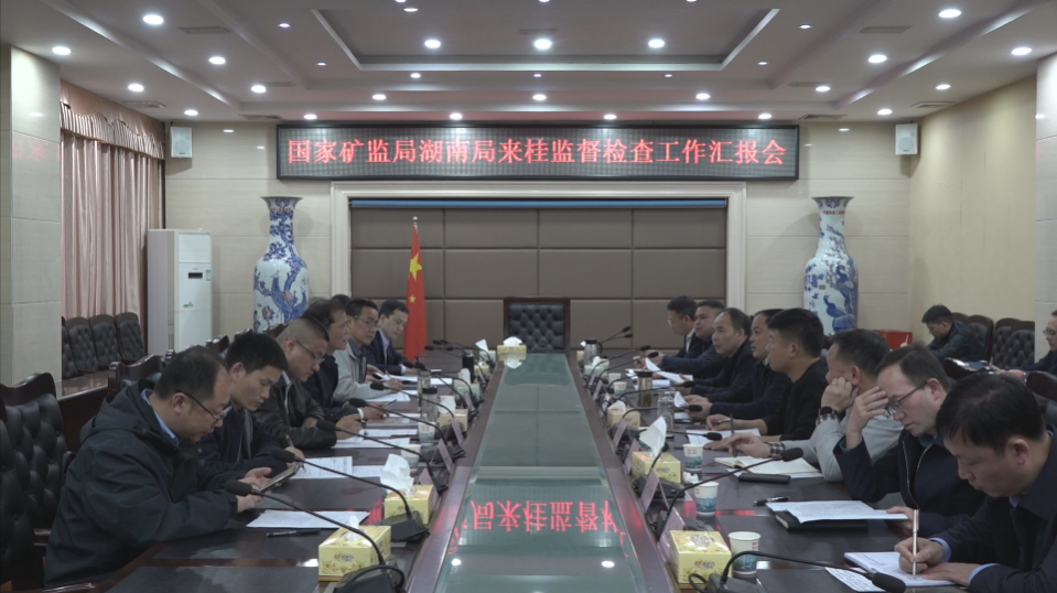 国家矿监局湖南局来我县监督检查工作