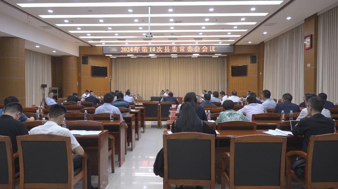 巫初华主持召开2024年第14次县委常委会会议