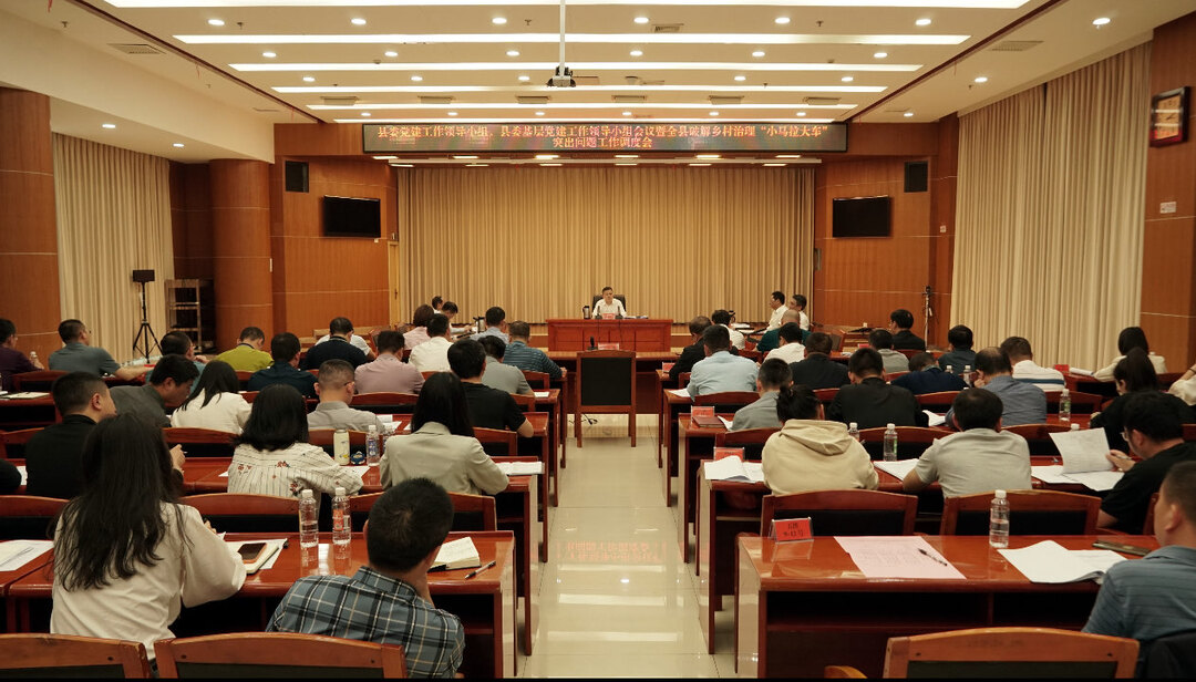 巫初华主持召开县委党建工作领导小组、县委基层党建工作领导小组会议暨全县破解乡村治理“小马拉大车”突出问题工作调度会