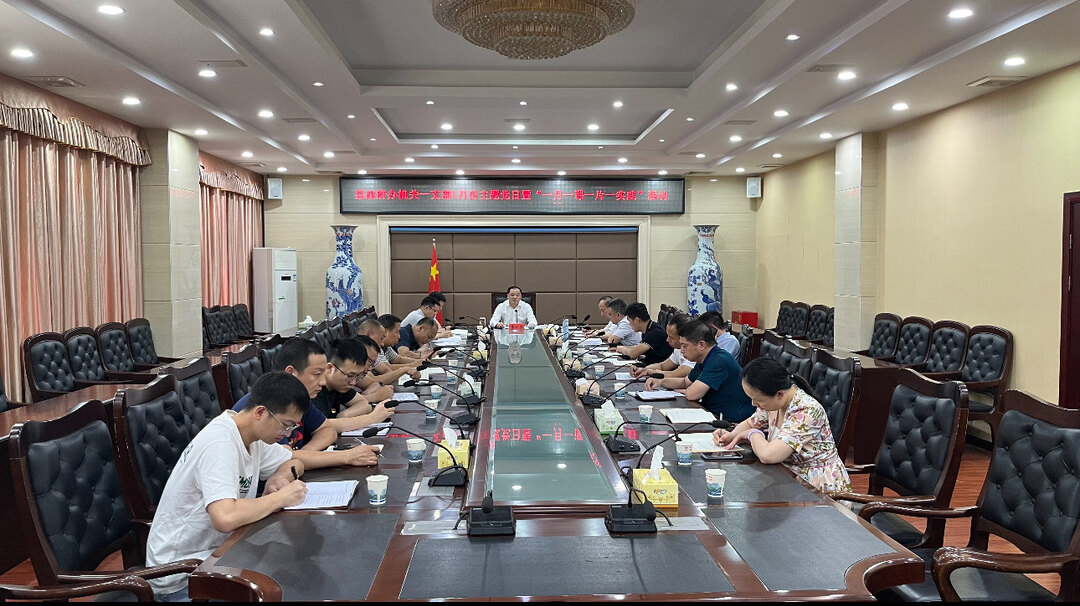 县政府办机关一支部开展5月份主题党日暨“一月一课一片一实践”活动