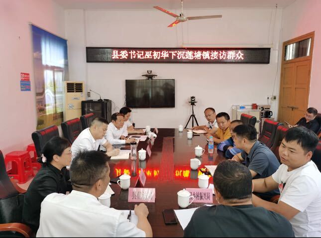 深入推进“六大新行动”全面实施“八大行动” ｜巫初华下沉莲塘镇接访群众