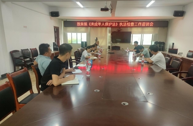 敖泉镇人大开展《未成年人保护法》  执法检查工作座谈会