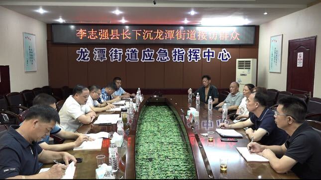 深入推进“六大新行动” 全面实施“八大行动” 李志强开展“四下基层”下沉龙潭街道接访群众