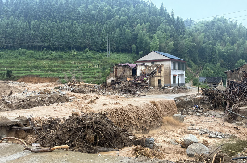 大雁山村踩著泥濘的“急先鋒”