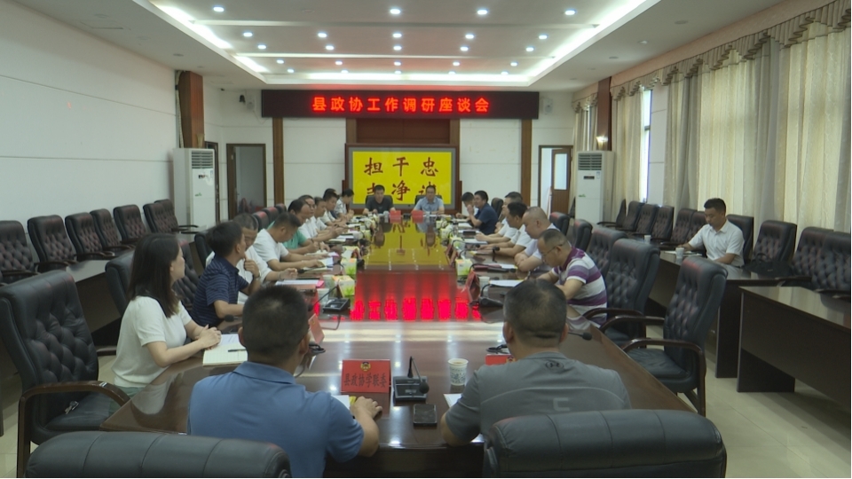 巫初华调研县政协工作