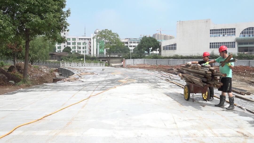 践初心 办实事|桂阳三中新校区双流河覆盖项目完工