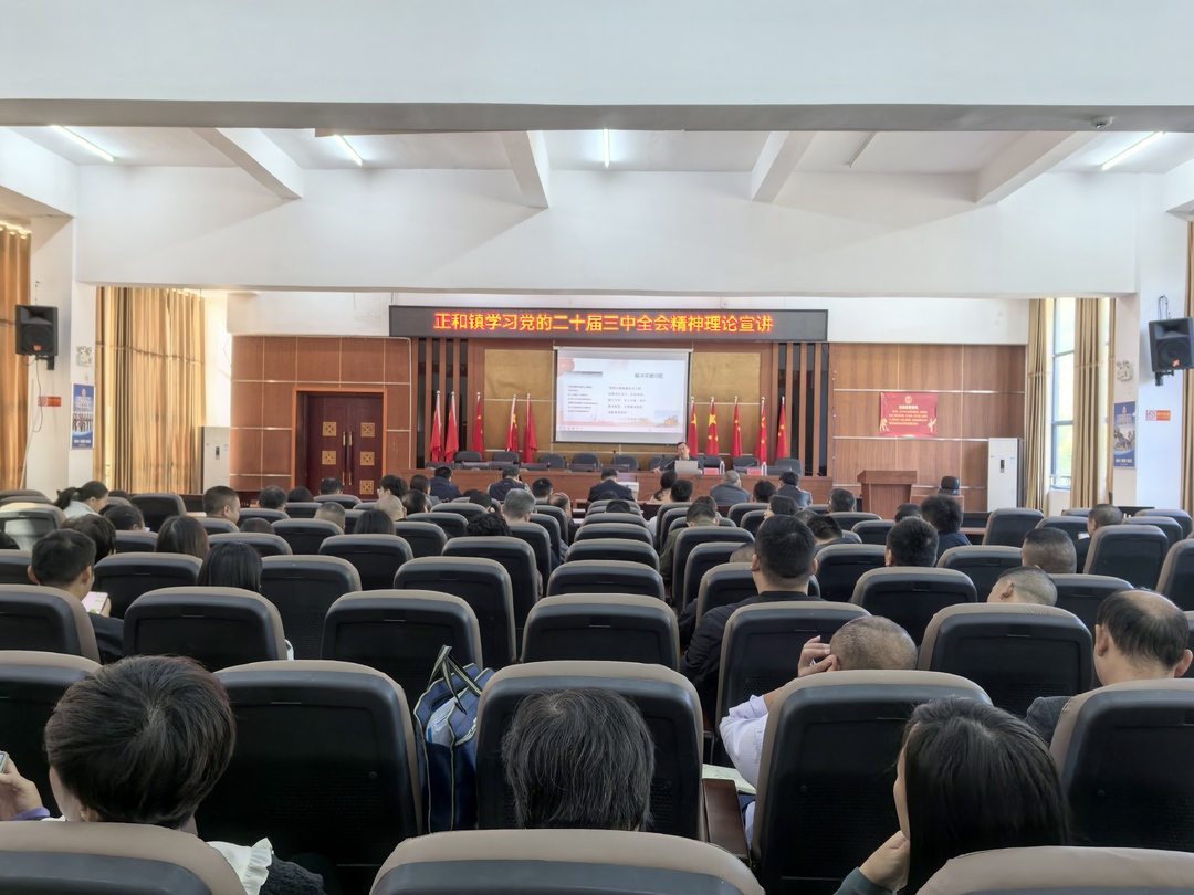 学习贯彻党的二十届三中全会精神 | 县委宣讲团到正和镇宣讲