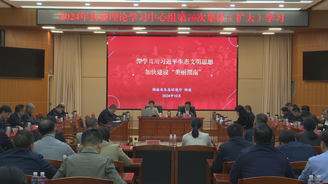 2024年县委理论学习中心组举行第10次集体（扩大）学习