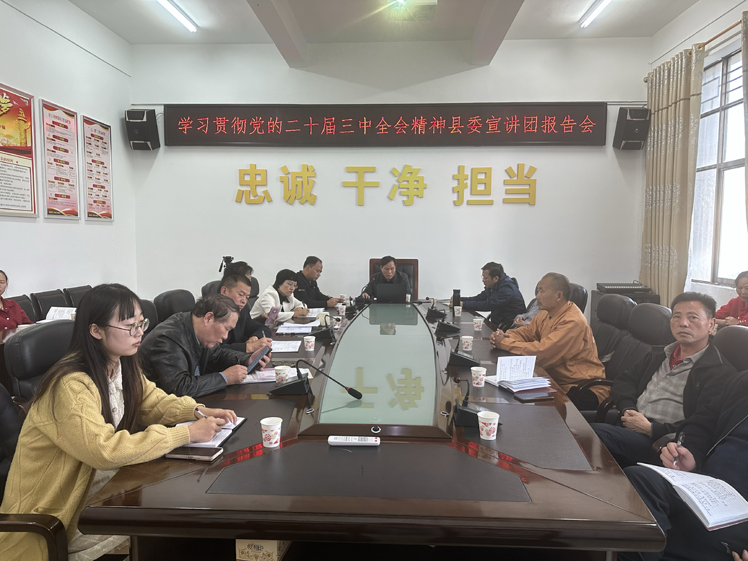 学习贯彻党的二十届三中全会精神 | 县委宣讲团到县委统战部宣讲