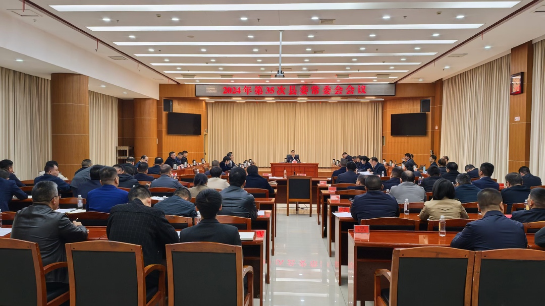 巫初华主持召开2024年第35次县委常委会会议