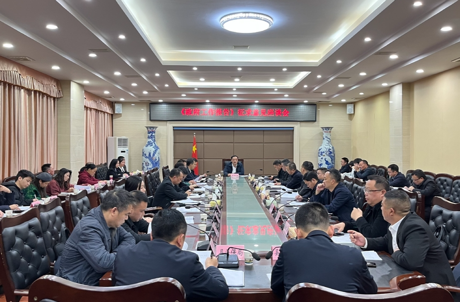我县召开《政府工作报告》征求意见座谈会