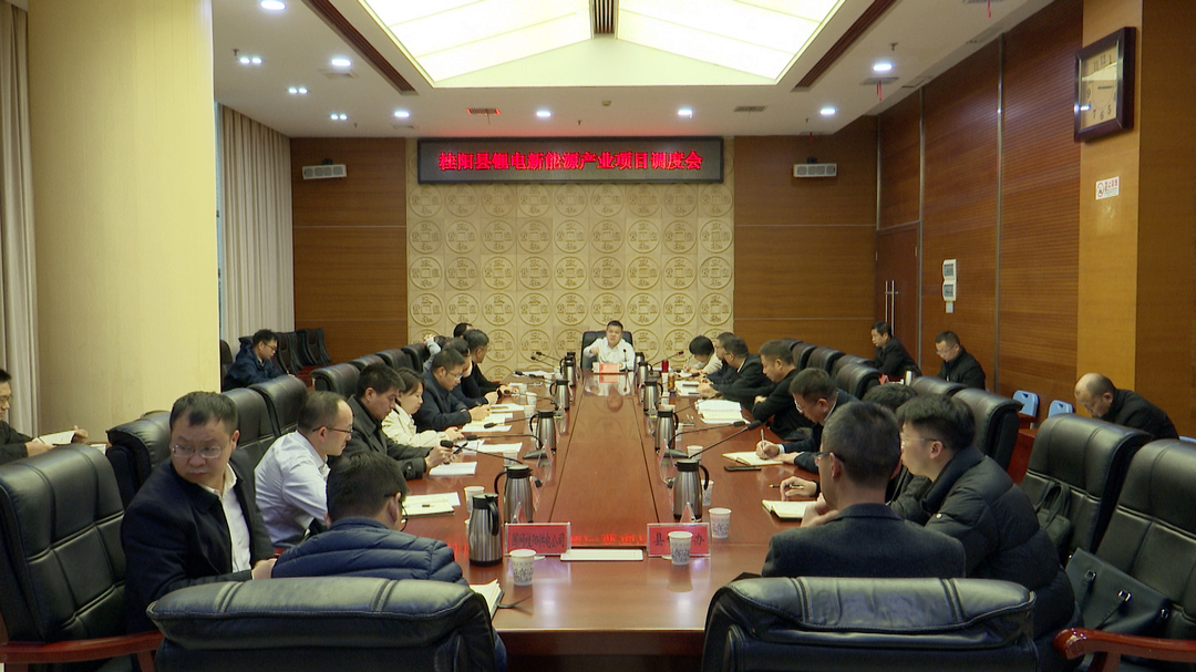 全县锂电新能源产业项目调度会召开