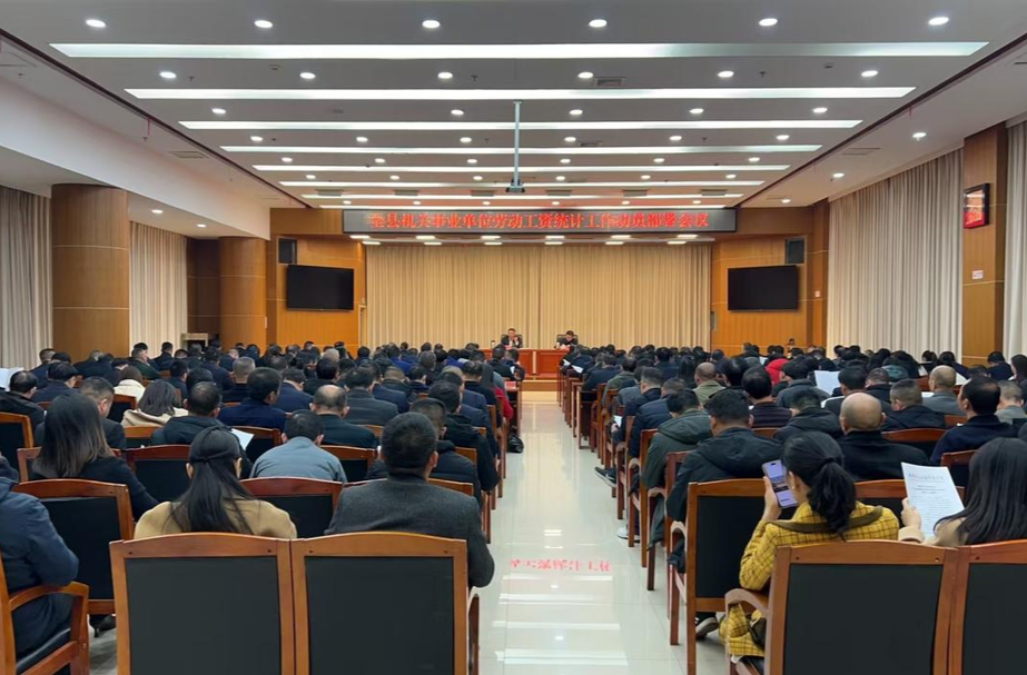 我县召开全县机关事业单位劳动工资统计工作动员部署会