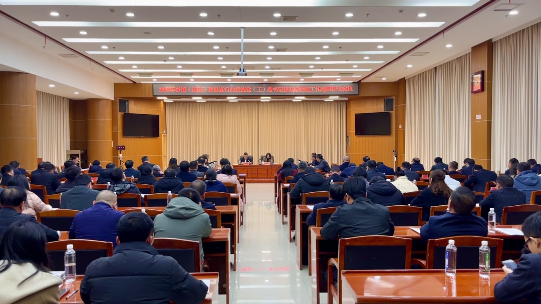 我县召开2024年乡镇（街道）和县直行业系统党（工）委书记抓基层党建工作述职评议会议