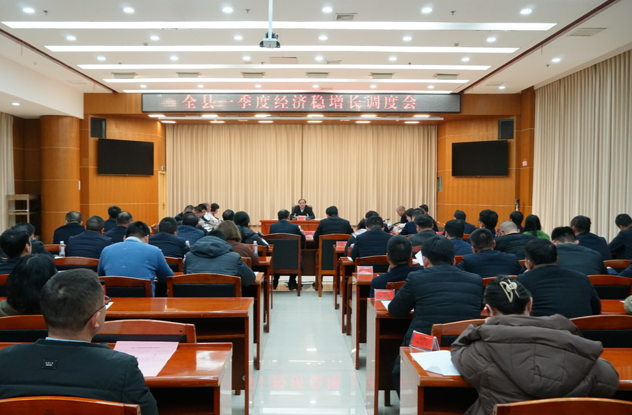 全县一季度经济稳增长调度会召开