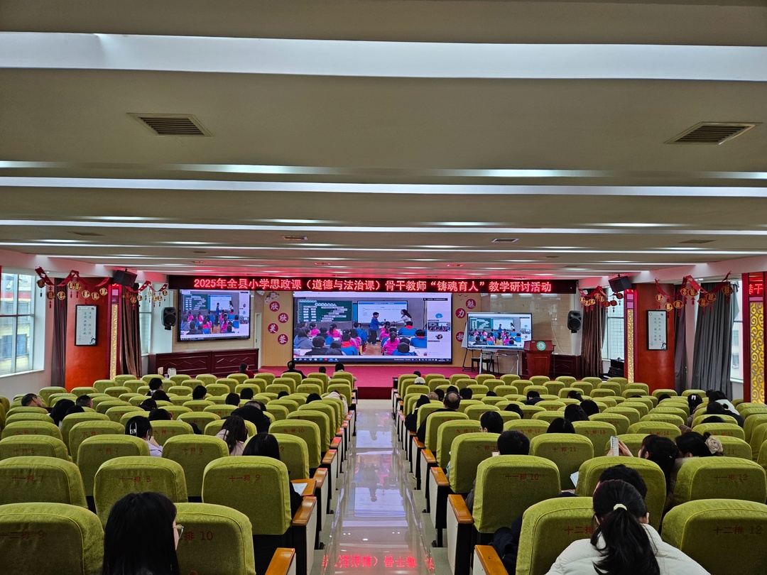 我县开展2025年全县小学思政课骨干教师“铸魂育人”教学研讨活动