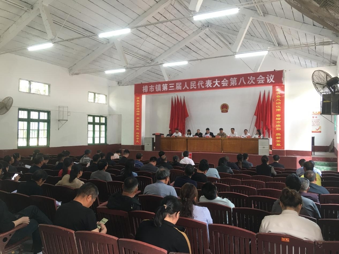 樟市镇第三届人民代表大会第八次会议召开