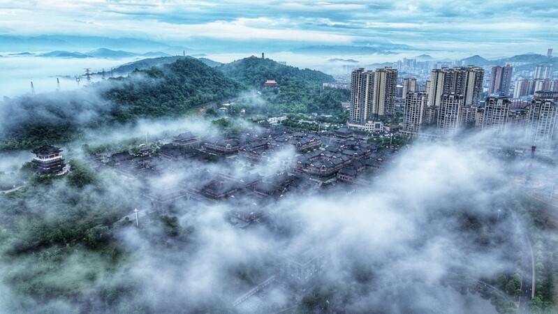 桂陽文化園：云霧繚繞如縹緲的天宮