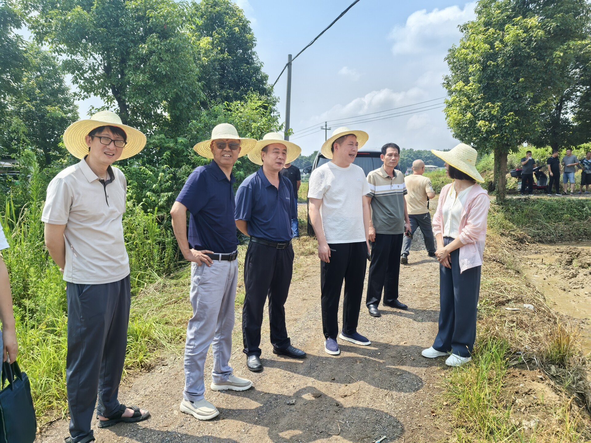 市農(nóng)機(jī)事務(wù)中心來(lái)我縣調(diào)研水稻機(jī)插機(jī)拋秧工作