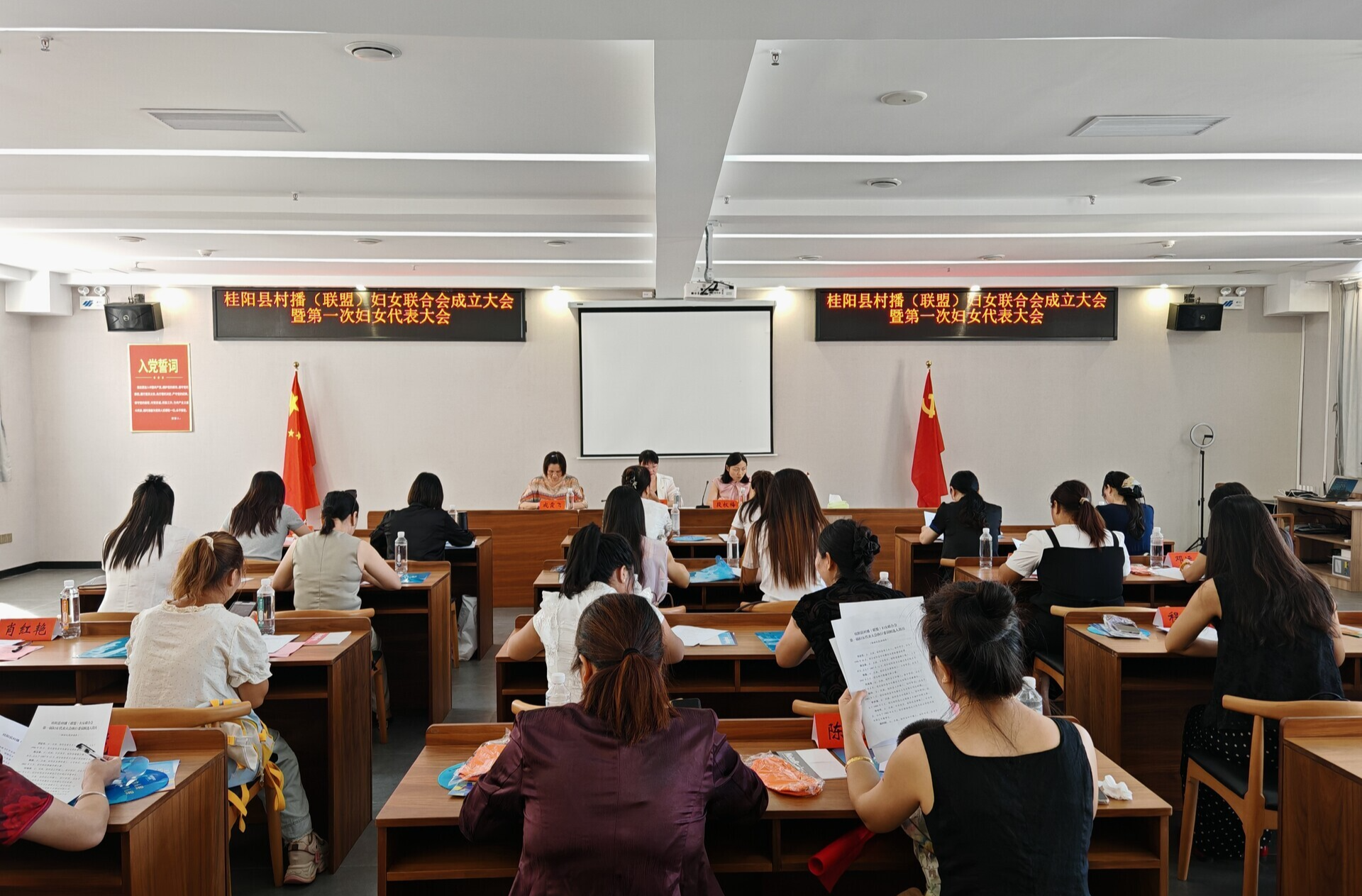 桂阳县村播（联盟）妇女联合会成立